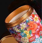 Ceramic Tea Canister & Storage Jar with Lid | Sealed | Multiple Colours