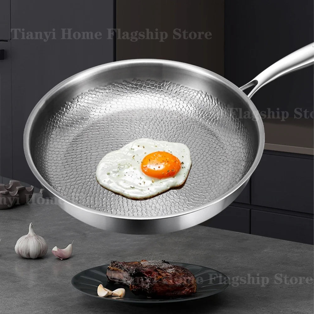 Titanium Coated Stainless Steel Skillet