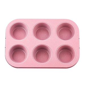Pink Non-Stick Muffin/Cupcake Baking Tray
