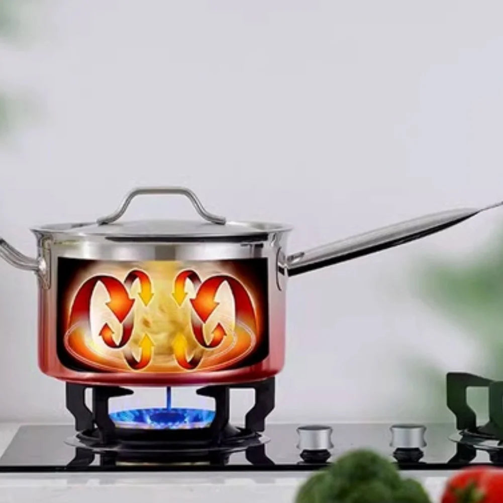 Stainless Steel Saucepan with Lid - Available sizes: 16cm, 18cm, 20cm, 22cm, 24cm
