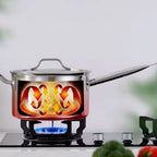 Stainless Steel Saucepan with Lid - Available sizes: 16cm, 18cm, 20cm, 22cm, 24cm