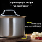 Stainless Steel Saucepan with Lid - Available sizes: 16cm, 18cm, 20cm, 22cm, 24cm