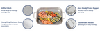 Stainless Steel Perforated BBQ Grill Pan with Micro-Perforated Mesh – Outdoor Roasting & Baking Tray for Steak, Meat, Vegetables & Seafood, Rust-Resistant BBQ Roasting Tray with Even Heat Distribution