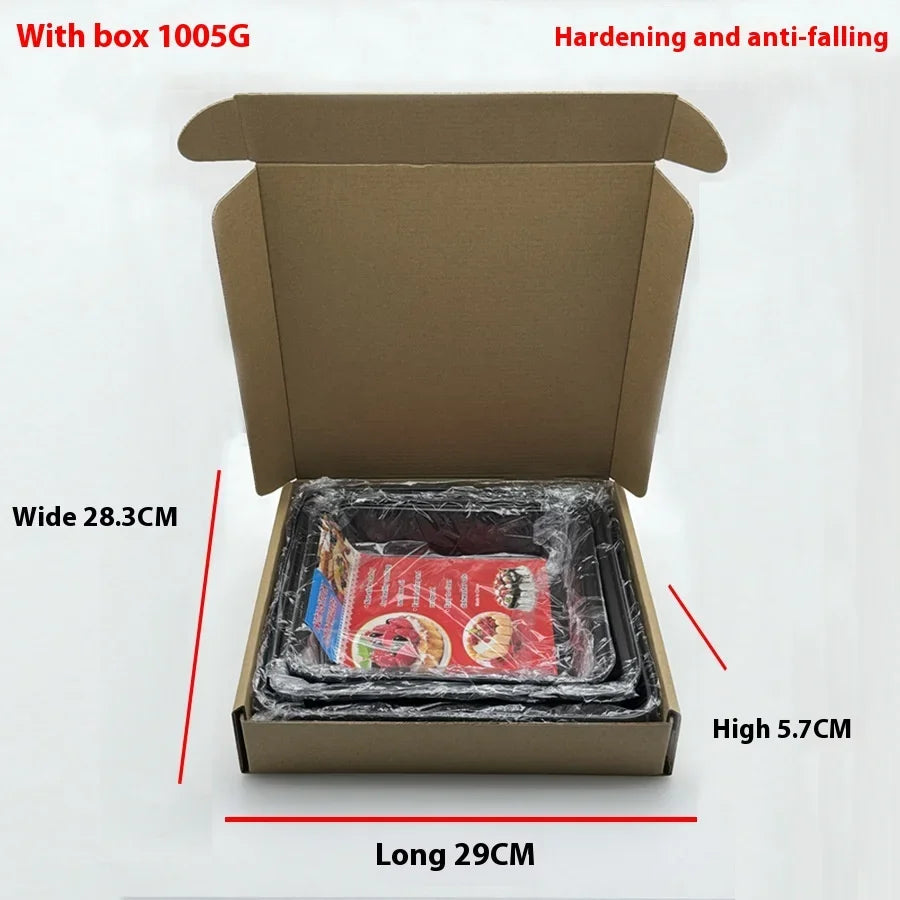 Carbon Steel Non-Stick Baking Tray 3Pcs