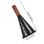 Stainless Steel Cone Grater with Wood Handle