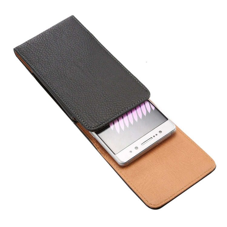 Litchi Texture Vertical Flip Upright Leather Case / Waist Bag for Galaxy S9+ / S8+ / Note 8 & Note 5, Huawei Mate 8,etc(Black), For Galaxy Note 5 & Galaxy Note 4 / N910 & Mate 8 For Galaxy Note 5 & Galaxy Note 4 N910 & Mate 8