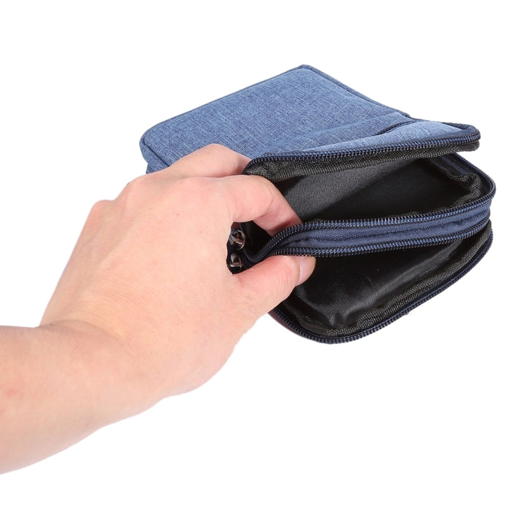 Universal Jeans Leisure Style Leather Case / Waist Bag for Galaxy S9+ & S8+ & Note 8 & S7 Edge / iPhone X & 7 & 7 Plus & 6 Plus & 6s Plus / Huawei Mate 8, Size:18.0 x 11.0 x 2.5cm – Leather