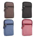 Universal Jeans Leisure Style Leather Case / Waist Bag for Galaxy S9+ & S8+ & Note 8 & S7 Edge / iPhone X & 7 & 7 Plus & 6 Plus & 6s Plus / Huawei Mate 8, Size:18.0 x 11.0 x 2.5cm – Leather