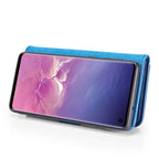 DG.MING Crazy Horse Texture Flip Detachable Magnetic Leather Case for Samsung Galaxy S10, with Holder & Card Slots & Wallet, Galaxy S10, For Samsung Galaxy S10