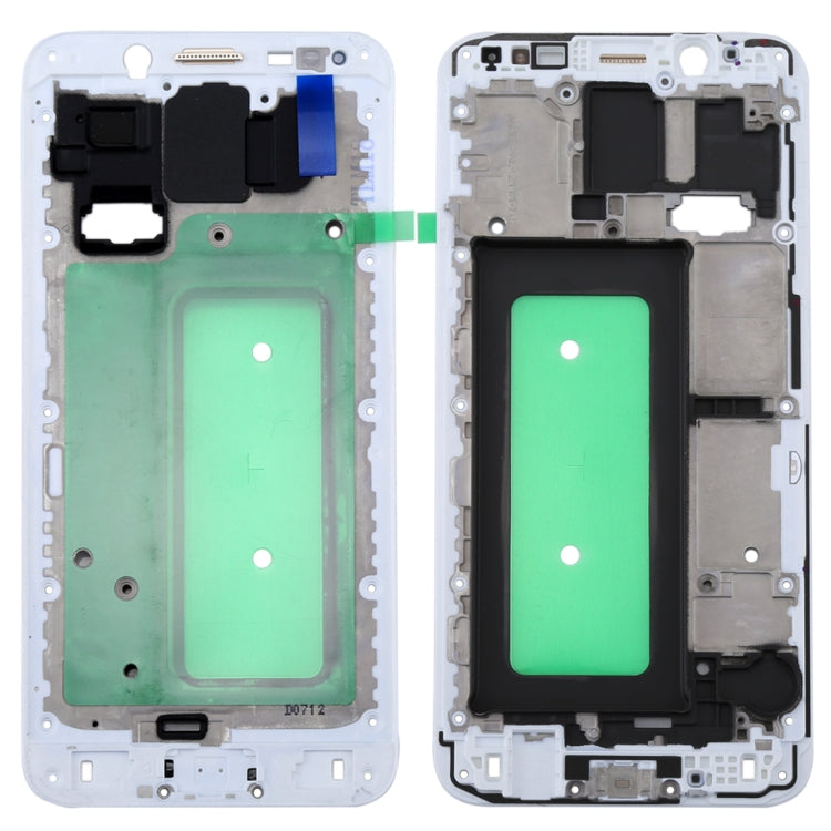 For Galaxy C8 Front Housing LCD Frame Bezel Plate, Galaxy C8 Galaxy C8 White