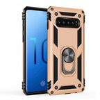 Sergeant Armor Shockproof TPU + PC Protective Case for Galaxy S10, with 360 Degree Rotation Holder, For Galaxy S10 For Galaxy S10 Gold