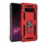 Sergeant Armor Shockproof TPU + PC Protective Case for Galaxy S10 Plus, with 360 Degree Rotation Holder, For Galaxy S10 Plus For Galaxy S10 Plus Red