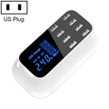 YC-CDA19A 8-port USB Multi-function 40W Intelligent Digital Display Fast Charging Dock, UK Plug, SAS1049A, SAS1049B, SAS1049C SAS1049A