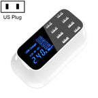 YC-CDA19A 8-port USB Multi-function 40W Intelligent Digital Display Fast Charging Dock, UK Plug, SAS1049A, SAS1049B, SAS1049C SAS1049A
