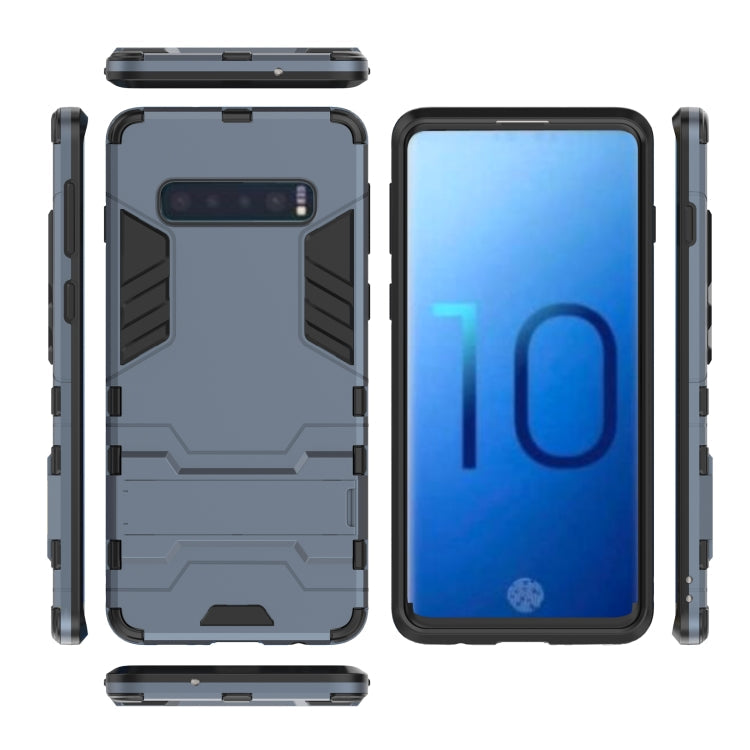 Shockproof PC + TPU Case for Galaxy S10, with Holder, For Samsung Galaxy S10