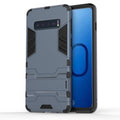 Shockproof PC + TPU Case for Galaxy S10, with Holder, For Samsung Galaxy S10 For Samsung Galaxy S10 Navy Blue