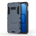 Shockproof PC + TPU Case for Galaxy S10e, with Holder, For Samsung Galaxy S10e For Samsung Galaxy S10e Navy Blue