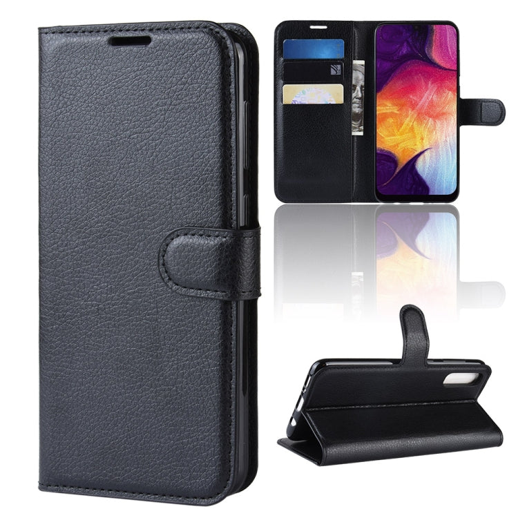 Litchi Texture Horizontal Flip Leather Case for Galaxy A50, with Wallet & Holder & Card Slots, For Galaxy A50 (1), For Galaxy A50 (1)