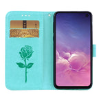 Rose Embossed Horizontal Flip PU Leather Case for Galaxy S10e, with Holder & Card Slots & Wallet, For Samsung Galaxy S10e, Galaxy S10e