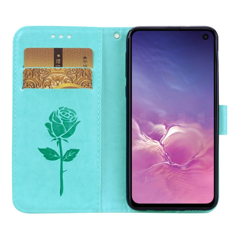 Rose Embossed Horizontal Flip PU Leather Case for Galaxy S10e, with Holder & Card Slots & Wallet, For Samsung Galaxy S10e, Galaxy S10e
