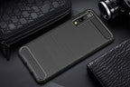 / A750 Brushed Carbon Fiber Texture TPU Shockproof Anti-slip Soft Protective Back Cover Case – Shockproof, TPU, For Galaxy A7 (2018)