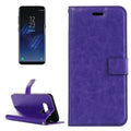 For Galaxy S8 Retro Crazy Horse Texture Horizontal Flip Leather Case with Holder & Card Slots & Wallet & Photo Frame, For Samsung Galaxy S8, For Galaxy S8, Galaxy S8 For Samsung Galaxy S8 Purple