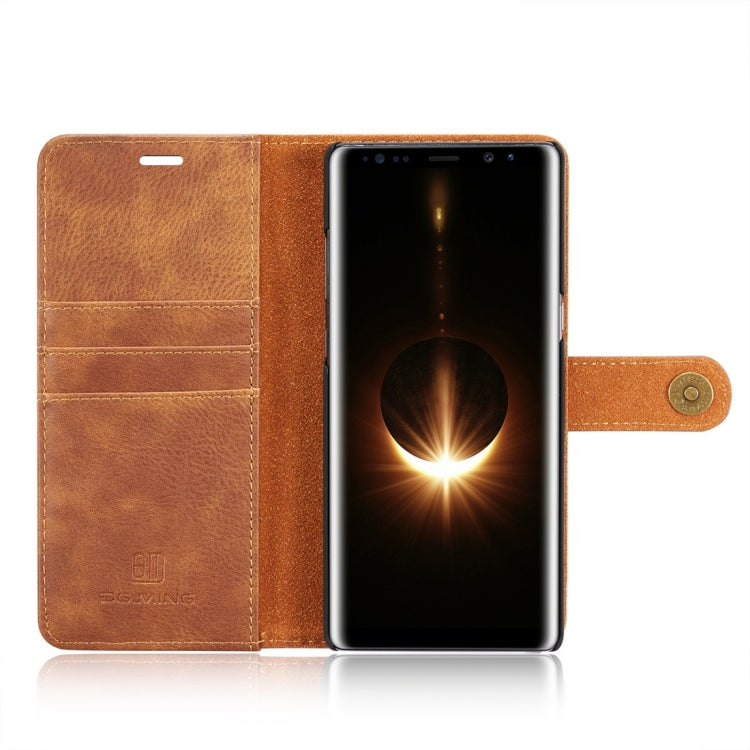 DG.MING for Galaxy Note 8 Crazy Horse Texture Horizontal Flip Detachable Magnetic Protective Case with Holder & Card Slots & Wallet, Galaxy Note 8
