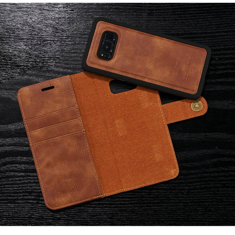 DG.MING for Galaxy S8 Crazy Horse Texture Horizontal Flip Detachable Magnetic Protective Case with Holder & Card Slots & Wallet, Galaxy S8