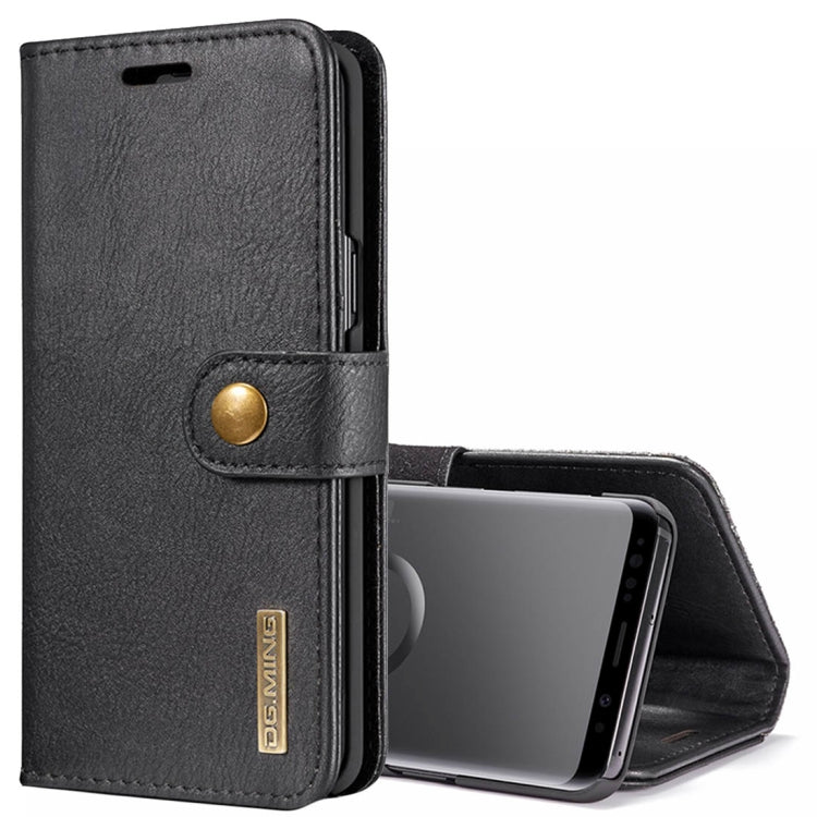 DG.MING for Galaxy S9 Crazy Horse Texture Horizontal Flip Detachable Magnetic Protective Case with Holder & Card Slots & Wallet, Galaxy S9 Galaxy S9 Black