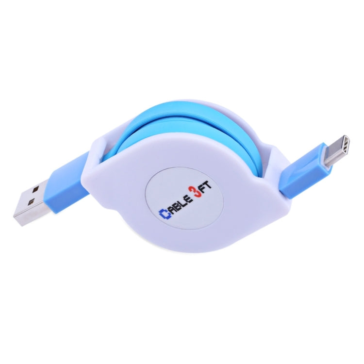 1m 2A 110 Copper Core Wires Retractable USB-C / Type-C to USB Data Sync Charging Cable – Fast Charging