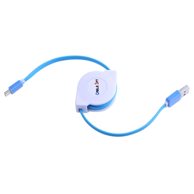 1m 2A 110 Copper Core Wires Retractable USB-C / Type-C to USB Data Sync Charging Cable – Fast Charging