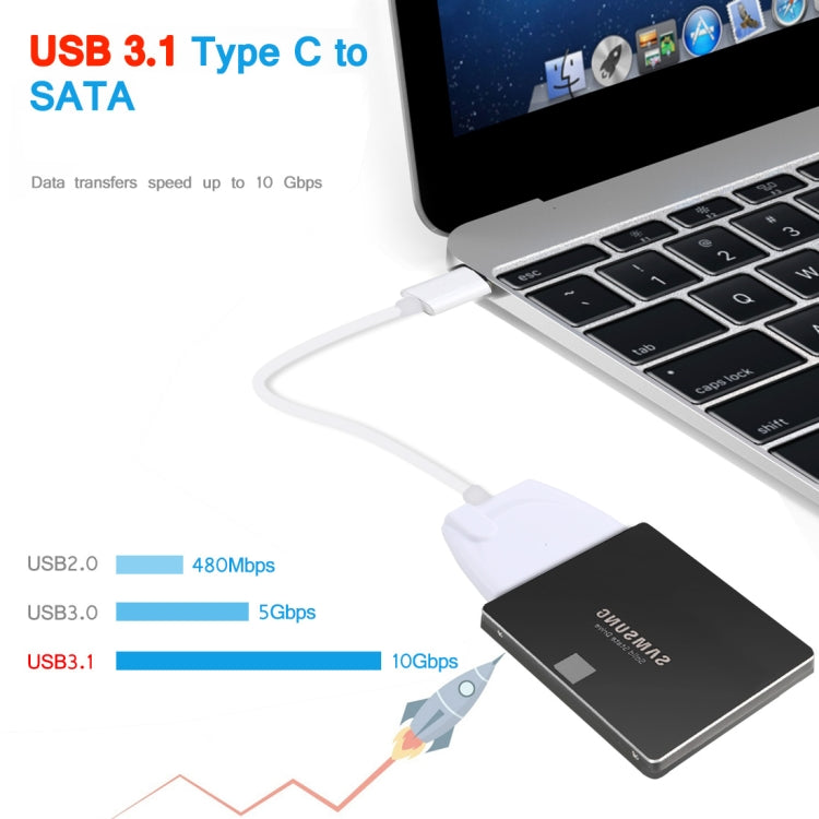 USB-C / Type-C To 22 Pin SATA Hard Drive Adapter Cable Converter, Total Length: about 23cm – Durable Build, Easy to Use