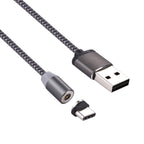 360 Degree Rotation 1m Weave Style USB-C / Type-C to USB 2.0 Strong Magnetic Charger Cable with LED Indicator – Magnetic