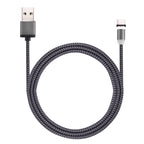 360 Degree Rotation 1m Weave Style USB-C / Type-C to USB 2.0 Strong Magnetic Charger Cable with LED Indicator – Magnetic
