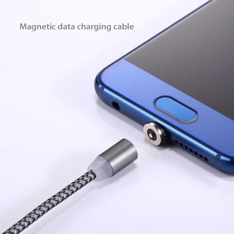 360 Degree Rotation 1m Weave Style USB-C / Type-C to USB 2.0 Strong Magnetic Charger Cable with LED Indicator – Magnetic