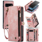 For Samsung Galaxy S10 CaseMe-008 Detachable Multifunctional Flip Leather Phone Case, For Samsung Galaxy S10 For Samsung Galaxy S10 Pink