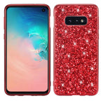 Glitter Powder Shockproof TPU Protective Case for Galaxy S10+, For Galaxy S10+ For Galaxy S10+ Red