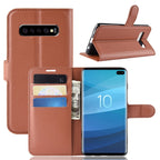 Litchi Texture Horizontal Flip Leather Case for Galaxy S10 6.1, with Wallet & Holder & Card Slots, Galaxy S10 – Card Slot, Flip, Leather, For Galaxy S10