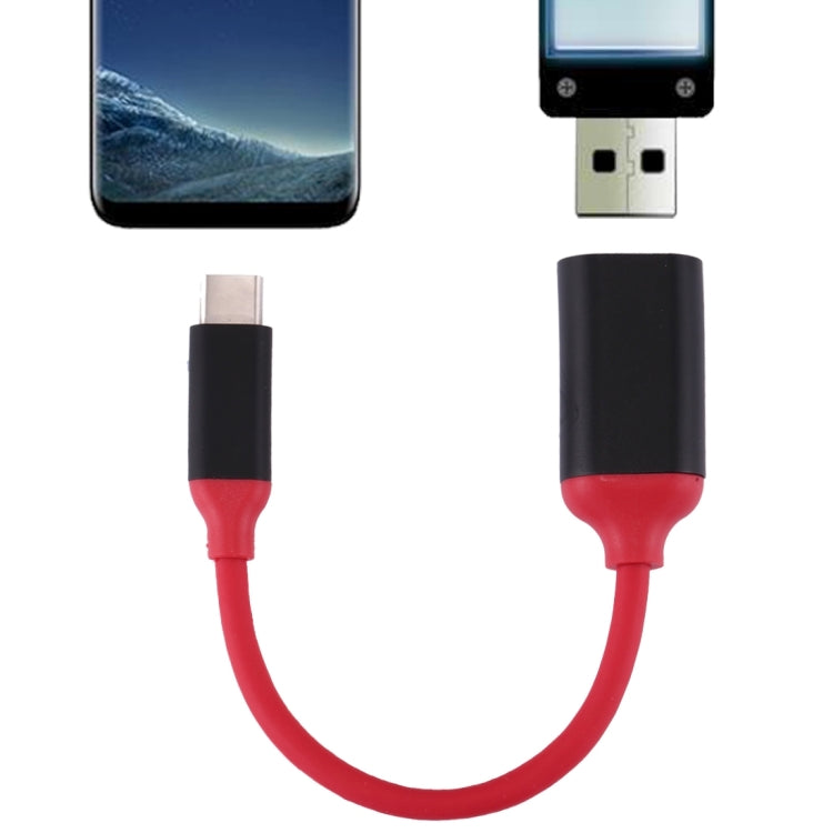 15cm Aluminum Alloy Head USB-C / Type-C 3.1 Male to USB 3.0 Female OTG Converter Adapter Cable – Aluminum Alloy