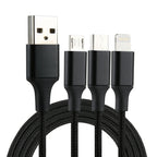 Charging Cable – Braided Nylon Black