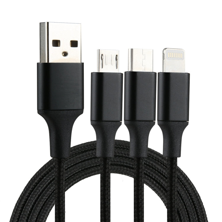 Charging Cable – Braided Nylon Black