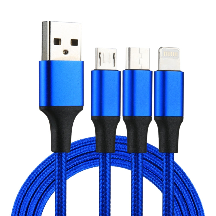 Charging Cable – Braided Nylon Blue