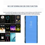 Mirror Clear View Horizontal Flip PU Smart Leather Case for Galaxy A7 (2018), with Holder, For Galaxy A7 (2018)