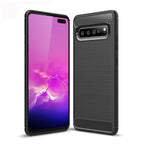 Brushed Texture Carbon Fiber TPU Case for Galaxy S10 5G, For Galaxy S10 5G, For Samsung Galaxy S10 5G For Galaxy S10 5G Black