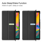 Custer Texture Horizontal Flip PU Leather Case for Galaxy Tab A 10.1 2019 (T515 / T510), with Three-folding Holder & Sleep / Wake-up Function, For Galaxy Tab A 10.1 2019 (T515 / T510)
