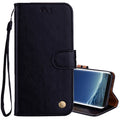 For Samsung Galaxy S8 + Business Style Oil Wax Texture Horizontal Flip Leather Case with Holder & Card Slots & Wallet, For Galaxy S8 + For Galaxy S8 + Black
