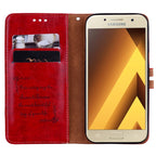 For Samsung Galaxy A5 (2017) Business Style Oil Wax Texture Horizontal Flip Leather Case with Holder & Card Slots & Wallet, For Galaxy A5 (2017)