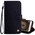 For Samsung Galaxy J5 (2017) / J530 (EU Version) Business Style Oil Wax Texture Horizontal Flip Leather Case with Holder & Card Slots & Wallet, For Galaxy J5 (2017) / J530 (EU Version) For Galaxy J5 (2017) J530 (EU Version) Black