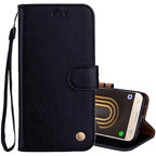 For Samsung Galaxy J5 (2017) / J530 (EU Version) Business Style Oil Wax Texture Horizontal Flip Leather Case with Holder & Card Slots & Wallet, For Galaxy J5 (2017) / J530 (EU Version) For Galaxy J5 (2017) J530 (EU Version) Black
