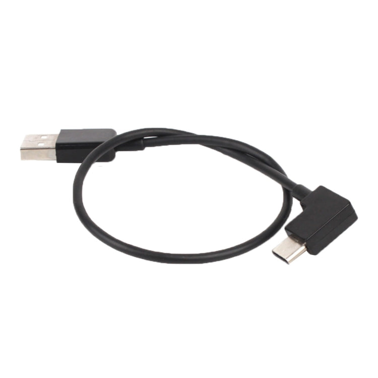 30cm USB to USB-C / Type-C Right Angle Data Connector Cable for DJI SPARK / MAVIC PRO / Phantom 3 & 4 / Inspire 1 & 2, USB to USB-C / Type-C – Durable Build, Easy to Use